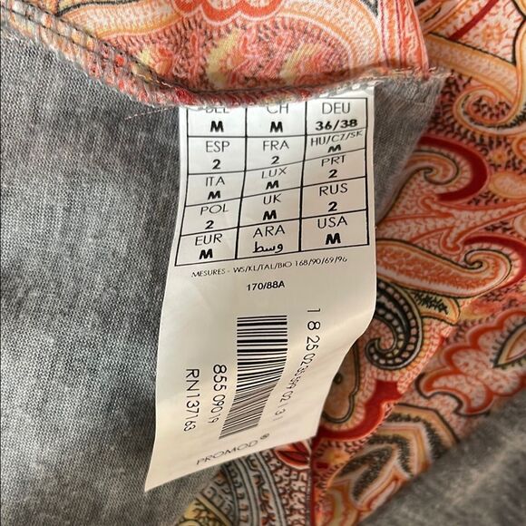 Promod Boxy Pink and Cream Short Sleeve Top - Picture 5 of 6